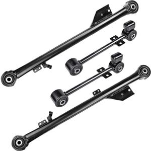 AUQDD 4Pc Suspension Kit (K660903 x2 K660904 K660905) Rear Upper Lower Control Arm Compatible With 97-03 In-finiti QX4 /97-04 Ni-ssan Pathfinder (Trailing Arm # 551201W200 55110-3W400 55110-3W710)