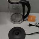 Cosori Electric Kettle, No Plastic Contact With Water, Wide Mouth For Easy Cleaning, Auto Shut Off, 1.7L Tea Kettle & Hot Water Boiler, Water Heater & Teapot, Borosilicate Glass, Black, 1500W (1.8 Quarts)