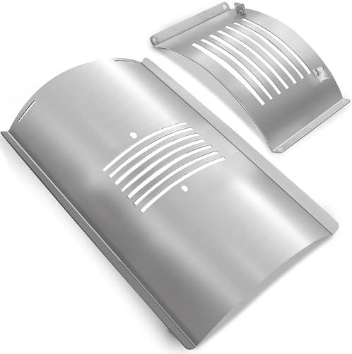 Flame Broiler Kit for Pit Boss 700 Series Pellet Grills Replacement Parts Heat Deflector Plate Slide Cover 74518 n Bottom Plate 74354 Smoker BBQ Accessories Stainless Steel