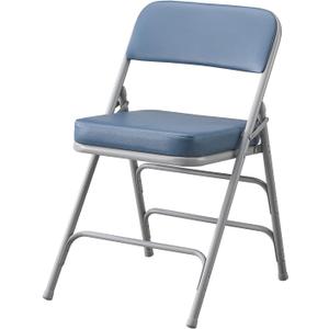KAIHAOWIN Folding Chairs Ultra Thick Padded Foldable Chair Indoor Comfortable Metal Chairs with Super Soft Cushion-Blue KAIHAOWIN Folding Chairs Ultra Thick Padded Foldable Chair Indoor Comfortable Metal Chairs with Super Soft Cushion-Blue