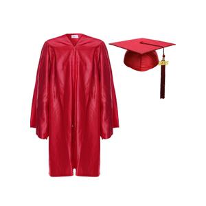 Newrara Unisex Shiny Kindergarten Graduation Gown Cap with Tassel 30