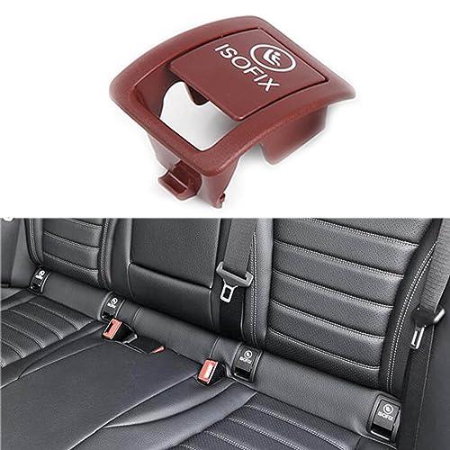 Cakievro for Mercedes W205 Car Rear Child ISOFIX Switch Seat Safety Cover for Benz C Class W205 C300 C350 C200 C180 2015-2021 2059200513 (Red)