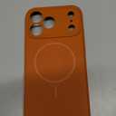 Miracase Magnetic for iPhone 17 Pro Max Case, Compatible with MagSafe, Integrated Silicone Camera Control Cover, 3.0mm Thicken Shockproof Drop Protection Phone Case for 17 ProMax, Orange