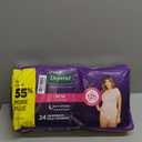 Depend Night Defense Adult Diapers, Incontinence & Postpartum Bladder Leak Underwear for Women, Disposable, Overnight, Medium, Blush, 24 Count
