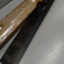 Door Sweep Brush Aluminum, 2 x 48 Inch, Black, 2 Set