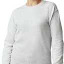 Gildan unisex-adult Fleece Crewneck Sweatshirt, Style G18000, Multipack (Large, Ash Grey)