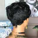 Short Curly Pixie Cut Wig Human Hair for Black Women Short Human Hair Pixie Cut Glueless Wigs Natural Curl Hair Black Pixie Wigs for Daily Use