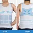 MEETYOO Mens Compression Shirt Slimming Undershirt for Men Shapewear Gynecomastia Compression Shirt Men Body Shaper (M)
