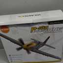 VOLANTEXRC Brushless 4CH RC Plane P51D Mustang 500mm Remote Control Airplane Fighter RTF with 6-Axis Gyro, 3 Modes & Aerobatics, 2.4GHz Radio Controlled Aircraft for Beginners, Boys & Adults (Yellow Brushless P51)