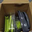 Mueller Pro-Series 10-in-1, 8 Blade Vegetable Chopper, Onion Mincer, Cutter, Dicer, Egg Slicer with Container, French Fry Cutter Potato Slicer, Home Essentials, Salad Chopper,Gray/Green