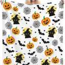 Halloween Blanket for Women Men, Witch's Hat Cat and Pumpkins Bats Blanket for Couch Bed Living Room, Halloween Decor Gifts for Spooky Season, 60"X50"