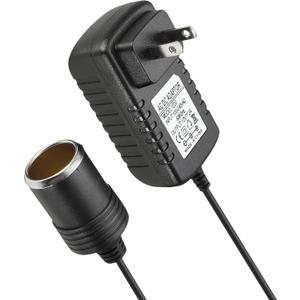 AV to DC Converter,Car Accessories 2A 24W Cigarette Lighter Adapter to Wall Plug,110-240V to 12V AC to DC Cigarette Lighter Adapter