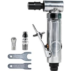 Air Die Grinder, Mini Right Angle Grinder Tool, 22000RPM Pneumatic Die Grinder, for Grinding Polishing Deburring Chamfering Engraving, 1/4 inch Collect Air Inlet