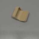 Beebeecraft 2Pcs Velvet Couple Ring Boxes 2x3x1.6 Inch Small Rectangle Classic Beige Antique White Ring Boxes 2 Slots Double Earring Holder Storage Case for Proposal Engagement Wedding Ceremony Gifts