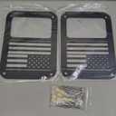 Tail Light Cover Compatible with Jeep Wrangler JK/JKU 2007-2018, Taillight Cover Guard with US Flag Pattern Decorative Protector Exterior