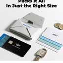 MOFT Magsafe Wallet, 8-Card Holder, Magnetic Phone Stand with Pull to Access Design, RFID Blocking, Angle Adjustment & MOVAS Minimalist Snap Field Wallet for Men Travel Essentials, Misty Cove