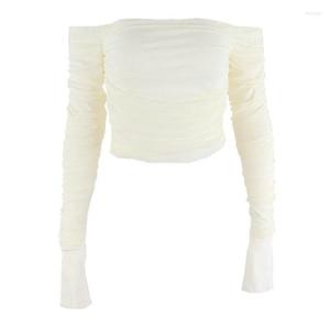 Spring Autumn New Sexy Black Strapless Slim Tank Top Yellow Mesh Flared Sleeve Long Sleeve Navel T-Shirt  Size S Spring Autumn New Sexy Black Strapless Slim Tank Top Yellow Mesh Flared Sleeve Long Sleeve Navel T-Shirt  Size S