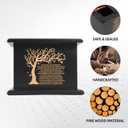 Wooden Urns for Human Ashes Adult Male Female, Up to 290 Cubic inches Wood urns, Creamation Urns for Ashes Mom Dad (Large Black)