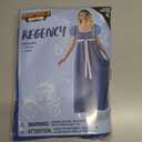 Spooktacular Creations Halloween Regency Dress Costume for Women, Bridgerton Dress Empire Waist Victorian Ball Gown (X-Large, Blue)