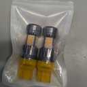 PHINLION 7444 Amber Yellow LED Bulbs, Super Bright 7443 7440NA 7444NA WY21W Blinker Turn Signal Parking Lights, Dual Filaments, Non-polarity, Pack of 2