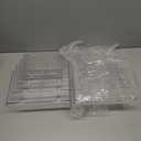 MaxGear Acrylic Brochure Holder 8.5 x 11 inch, 4 Tier Clear Literature Organizer Magazine Stand Display with Removable Divider for 4 x 9 inch Brochures, Pamphlet, Wall Mount or Countertop, 2 Pack