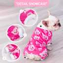 Paiaite Dog Pajamas Onesie: Comfortable Four-Legged Apparel for Small, Medium, & Large Dogs, Polyester Material for Comfort, Wrinkle Resistance, Moisture Wicking, and Stretchiness Pink Pig 3XL
