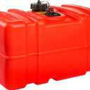 Scepter 12 Gallon Portable Marine Gas Can, Large Capacity Boat Fuel Tank, 2-Way Vented Cap, Built-In Fuel Gauge & Pick-Up, Handles, EPA & CARB Compliant, Tall Profile, 22.9"L x 14.3"W x 13.9"H (08668)