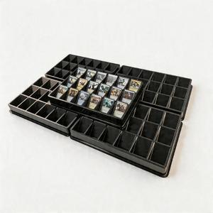 Card Sorting Tray 5ct 18 Compartment Each, Stackable Trading Card Organizer for TCG, Durable Card Storage Sorter for Sports MTG Cards