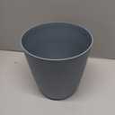 The HC Companies Aria Round Self-Watering Pot - Lightweight Plastic Planter for Herbs & More - Durable Plant Pots for Indoor Plants & Outdoor Plants (8" Warm Gray, Pack of 1)