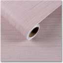 CRE8TIVE Large Size 24"x354" Pale Pink Grasscloth Peel and Stick Wallpaper Textured Fabric Linen Wallpaper Removable Self Adhesive Faux Grass Cloth Contact Paper for Girls Room Drawers Walls Furniture