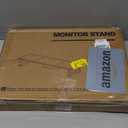 TEAMIX Black 42 inch Dual Monitor Riser,Wood and Steel Long Monitor Stand for 2 Monitors with Storage Large TV Riser Computer Laptop Stand for Desk Office Organization