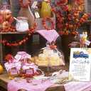 Don't Say Baby Game - Fall Autumn Thanksgiving Pumpkins Baby Shower Game Set - Modern Orange Rectangular Cardstock & Wood Sign (5x7 inches) with 50 Mini Wooden Clothespins