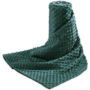 Acdyion Weighted Blankets Removable Duvet Cover for Adults Twin Size (30"x40"),Heavy Blanket Duvet Cover with Soft and Comfort Minky with 12 Ties,Machine Washable Soft Weighted Blanket Cover (Green)