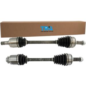 TRQ Front Driver and Passenger Side CV Axle Assembly Set Compatible with 2008-2012 Honda Accord V6 3.5L Automatic