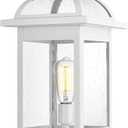 Darkaway Large Post Lights 22inch Outdoor Lamp Post Light Fixture with Seeded Glass Lamp Posts Outdoor Lighting for Patio, Garden, Pathway (Large, White) (Large, 1 Pack)