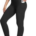 Baleaf Women's Leggings with Pockets Tummy Control Workout High Waisted Athletic 7/8 Ultra Soft Gym Yoga Ankle Pants M
