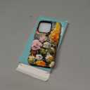 LUHOURI for iPhone 14 Pro Case,Wireless Charging Compatible,Dual-Layer - Soft Silicone Inner + Hard Outer Shell,Cute Wildflower Design,Protective Phone Cover for Women - Oil Painting Flowers