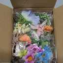 2 Pack 14.4ft Flower Garland Artificial Wildflower Garland, Spring Floral Garland Banner with Butterfly for Wildflower Party Decor Garden Tea Engagement Wedding Bridal Baby Shower Birthday Party Decor