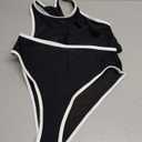 Suuksess Black & White Woman's Two Piece Swimsuit Medium