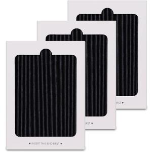 3 Pack Refrigerator Air Filter Replacement for Frigidaire and Electrolux EAFCBF Fridge Replace 242061001, 242047801, 242047804, Effective Filtration with Activated Carbon Filter