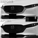 BOGAR TECH DESIGNS for Mazda CX-30 2020-2026 Front Chrome Delete Precut Vinyl Overlay Kit, Gloss Black Blackout Trim