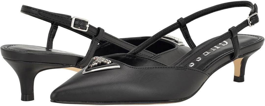 GUESS Women's JESSON Pump, Black 001, 10