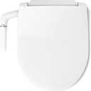 Kohler PureWash M250 Manual Round Bidet Toilet Seat, White, Quiet-Close Lid Prevents Slamming, Easy Installation with Quick-Release Hinges, Adjustable Spray Position & Pressure