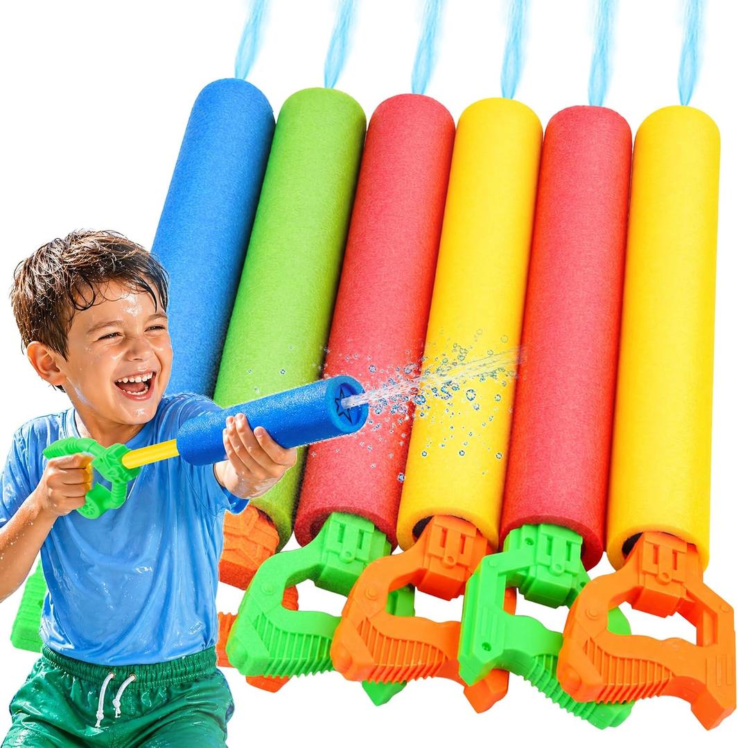 Water Guns for Kids, Outdoor Water Toys, Squirt Blaster Guns Pool Toys for Kids Ages 4-8, 8-12, Backyard Swimming Beach Garden Fighting Game Party Activities for Girls Boys Teen