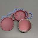 Palksky Toddler Snack Cups Stainless Steel for Kids, 2 Pack 5-in-1 Snackle Containers with Spill-Proof Silicone Lids,Handles,Suction Base,Anti-Loss Tether, Baby Snack Box No-Spill for On-the-Go,Travel (Pink and Blue)