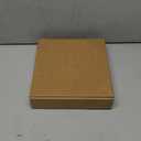 8 Inch Cake Pan, 3PCS Nonstick Round Baking Pans with 50PCS Parchment Papers, Durable Birthday Circle Cake Baking Pan with Handle for Multi-Layer Cakes, Dishwasher Safe (Gold) 