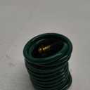 Lightweight EVA Recoil Garden Hose: Retractable Coil Water Hoses with 3/4" GHT Solid Brass Fittings - Corrosion Resistant for Outdoor Lawn Boat (10FT, Green)
