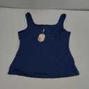 Zeagoo Women's Square Neck Double Lined Tank Tops Cute Summer Tops Seamless Slim Fit Basic Sleeveless Shirts, Large