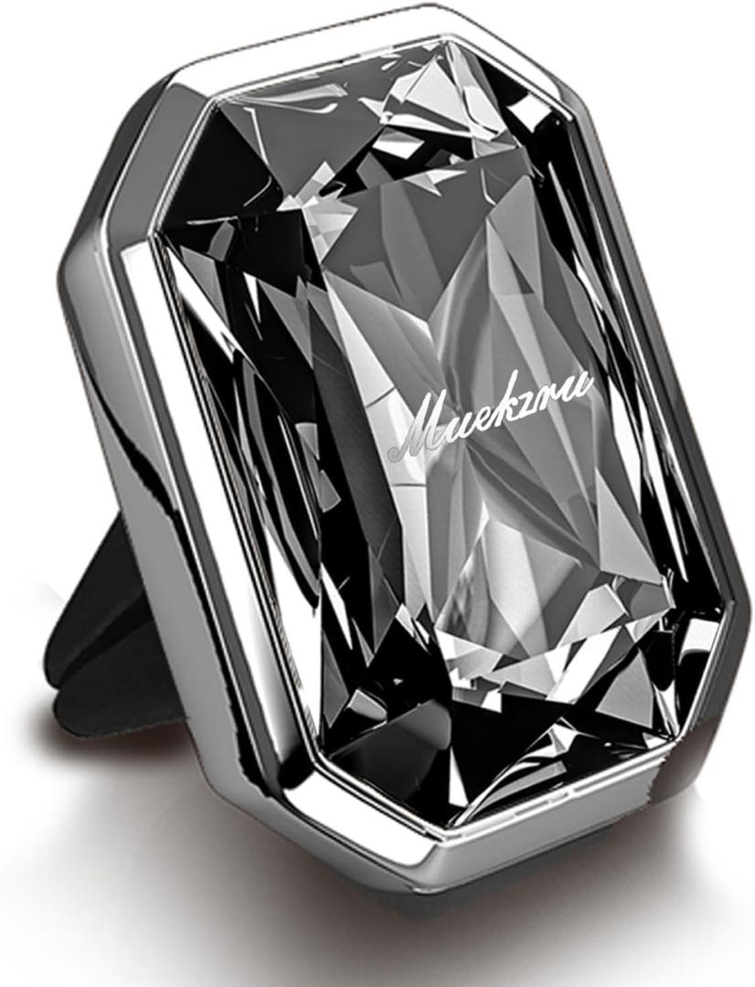 Car Air Freshener Diffuser,Essential Oil Diffusers Vent Clip,Advanced Crystal Automotive PartsContains 2 odorless container pieces,Metal and Crystal DesignFirst choice for gifts