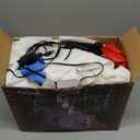 Juegoal Christmas 7.7(L) x 6 FT(H) Inflatables Lighted Polar Bear with Three Penguins, Blow Up White Bear Happy Fishing Penguin, Indoor Outdoor Xmas Winter Decor Lawn Yard Garden Decorations